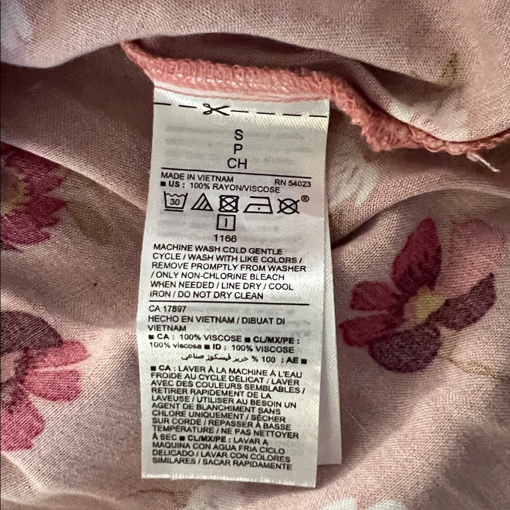 NWT Old Navy Small Floral Pink Women's Cami Top - Picture 4 of 7